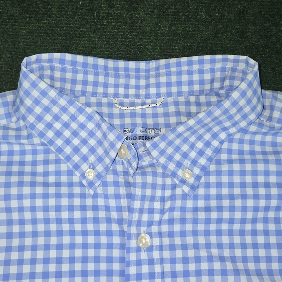 Vineyard Vines | Skysail Gingham On-The-Go Performance Button Down Boating Shirt - Picture 3 of 16
